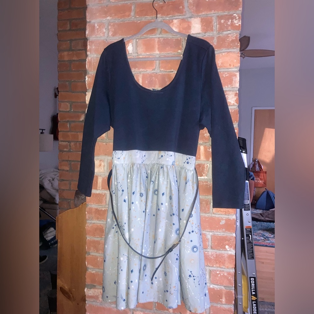 Celestial Constellation Belted Party Dress